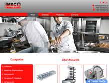 Tablet Screenshot of imeco.cl